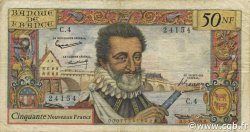 50 Nouveaux Francs HENRI IV FRANCIA  1959 F.58.01 q.MB