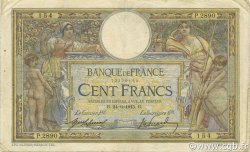 100 Francs LUC OLIVIER MERSON sans LOM FRANKREICH  1915 F.23.07 S