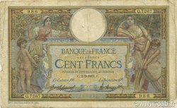 100 Francs LUC OLIVIER MERSON sans LOM FRANCIA  1921 F.23.14 B