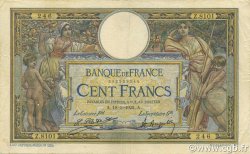 100 Francs LUC OLIVIER MERSON sans LOM FRANKREICH  1922 F.23.15 SS