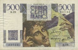 500 Francs CHATEAUBRIAND FRANKREICH  1945 F.34.02 SS