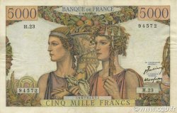 5000 Francs TERRE ET MER FRANCIA  1949 F.48.01 MBC+