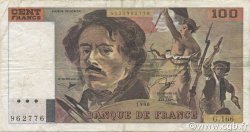 100 Francs DELACROIX imprimé en continu FRANCIA  1990 F.69bis.02b MBC
