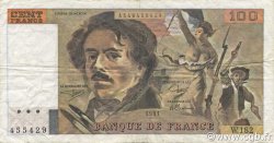 100 Francs DELACROIX imprimé en continu FRANCIA  1991 F.69bis.03b2 MBC