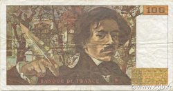 100 Francs DELACROIX imprimé en continu FRANCE  1991 F.69bis.03b2 VF