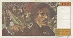 100 Francs DELACROIX imprimé en continu FRANCE  1990 F.69bis.02e1 VF