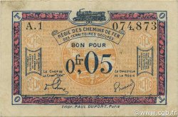 5 Centimes FRANCE regionalism and various  1923 JP.135.01 VF+
