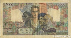 5000 Francs EMPIRE FRANÇAIS FRANCE  1946 F.47.53 pr.TTB
