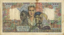 5000 Francs EMPIRE FRANÇAIS FRANCIA  1947 F.47.58 BC+