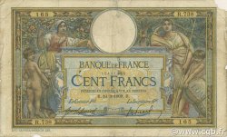 100 Francs LUC OLIVIER MERSON avec LOM FRANKREICH  1909 F.22.02 fS