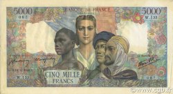 5000 Francs EMPIRE FRANCAIS FRANCIA  1942 F.47.06 EBC