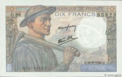 10 Francs MINEUR FRANCIA  1944 F.08.12 AU