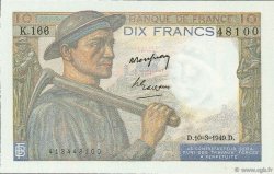 10 Francs MINEUR FRANCE  1949 F.08.20 NEUF
