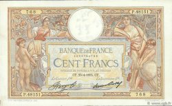 100 Francs LUC OLIVIER MERSON grands cartouches FRANCIA  1935 F.24.14 MBC+