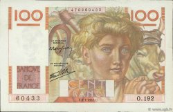 100 Francs JEUNE PAYSAN FRANCE  1947 F.28.13 XF+
