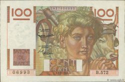100 Francs JEUNE PAYSAN FRANCIA  1953 F.28.40 SPL+