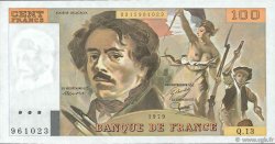 100 Francs DELACROIX modifié FRANCIA  1979 F.69.02c q.FDC