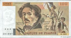 100 Francs DELACROIX modifié FRANCIA  1987 F.69.11 q.FDC