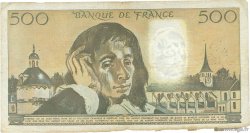 500 Francs PASCAL FRANKREICH  1968 F.71 SGE to S
