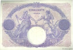 50 Francs BLEU ET ROSE FRANCIA  1919 F.14.32 q.SPL
