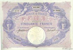 50 Francs BLEU ET ROSE FRANCIA  1919 F.14.32 SPL