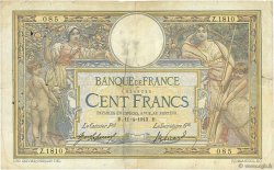 100 Francs LUC OLIVIER MERSON sans LOM FRANCIA  1913 F.23.05 B