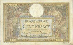 100 Francs LUC OLIVIER MERSON sans LOM FRANCIA  1917 F.23.09a RC+