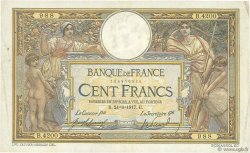 100 Francs LUC OLIVIER MERSON sans LOM FRANCE  1917 F.23.09a F+