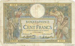 100 Francs LUC OLIVIER MERSON sans LOM FRANKREICH  1923 F.23.16 fSGE