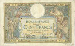 100 Francs LUC OLIVIER MERSON sans LOM FRANCE  1923 F.23.16 B+