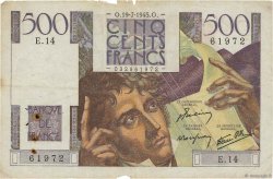500 Francs CHATEAUBRIAND FRANKREICH  1945 F.34.01 SGE to S