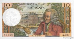 10 Francs VOLTAIRE Numéro spécial FRANKREICH  1973 F.62.64 VZ+