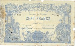 100 Francs type 1862 - Bleu à indices Noirs FRANKREICH  1879 F.A39.15 SGE