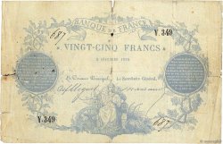 25 Francs type 1870 - Clermont-Ferrand FRANCE  1870 F.A44.01 G