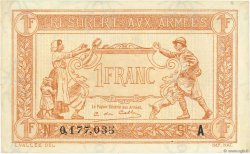 1 Franc TRÉSORERIE AUX ARMÉES 1917 FRANKREICH  1917 VF.03.01 VZ