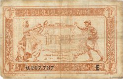 1 Franc TRÉSORERIE AUX ARMÉES 1917 FRANCE  1917 VF.03.05 F+