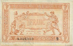 1 Franc TRÉSORERIE AUX ARMÉES 1919 FRANCIA  1919 VF.04.01 MBC