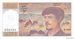 20 Francs DEBUSSY  FRANCIA  1980 F.66.01