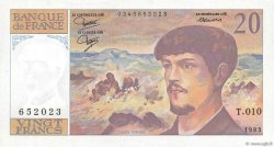 20 Francs DEBUSSY FRANCIA  1983 F.66.04 EBC+