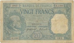 20 Francs BAYARD FRANKREICH  1917 F.11.02 S