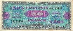 50 Francs DRAPEAU FRANCIA  1944 VF.19.01 MBC
