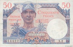 50 Francs TRÉSOR FRANÇAIS FRANCIA  1947 VF.31.02 BB