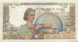 10000 Francs GÉNIE FRANÇAIS FRANCE  1952 F.50.56 XF+