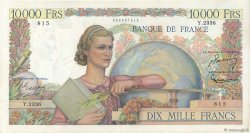 10000 Francs GÉNIE FRANÇAIS FRANCIA  1952 F.50.56 SC