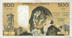 500 Francs PASCAL FRANCE  1968 F.71.01 pr.TTB