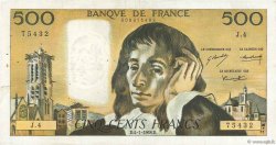 500 Francs PASCAL FRANCIA  1968 F.71.01 BC