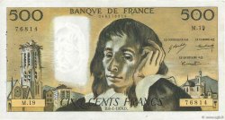 500 Francs PASCAL FRANCE  1970 F.71.05 VF