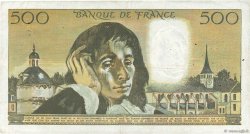 500 Francs PASCAL FRANCE  1970 F.71.05 VF-