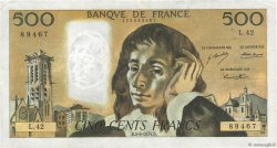 500 Francs PASCAL FRANCIA  1974 F.71.11 MBC