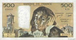 500 Francs PASCAL FRANKREICH  1975 F.71.13